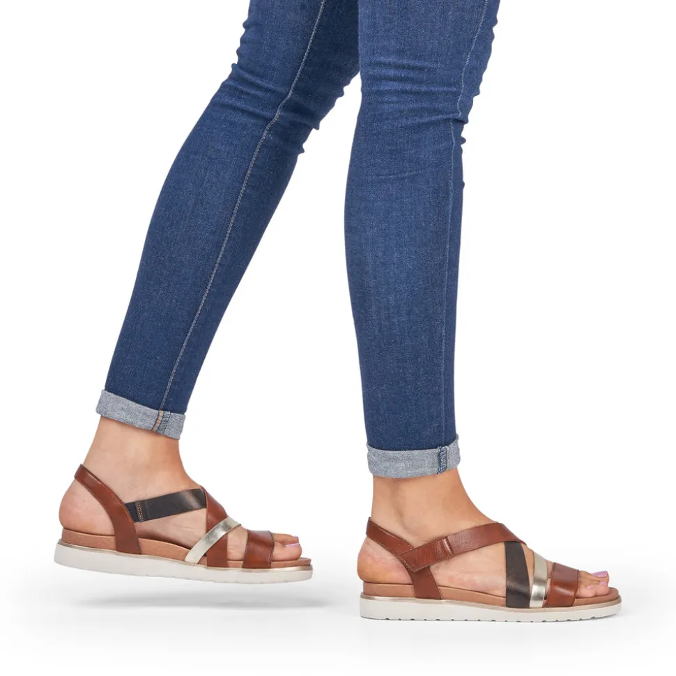 Shop Rieker Sandal Dame Brun