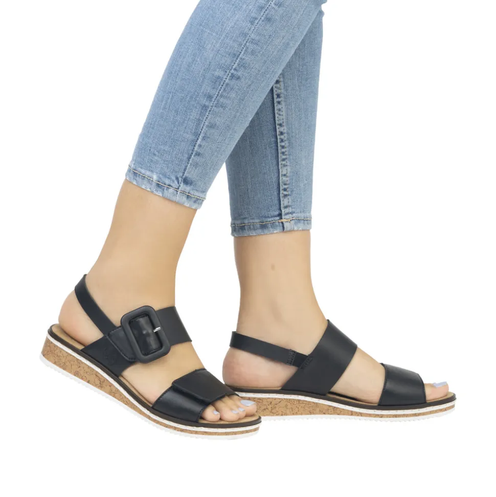 Cheap Rieker Sandal Dame Sort