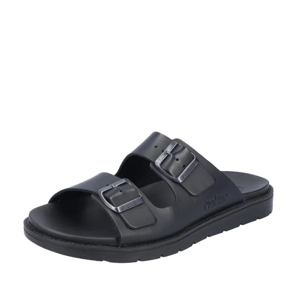 New Rieker Sandal Herre Sort