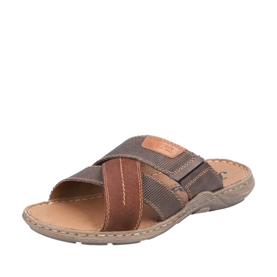 Store Rieker Sandal Herre Brun