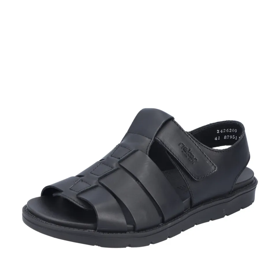 Sale Rieker Sandal Herre Sort