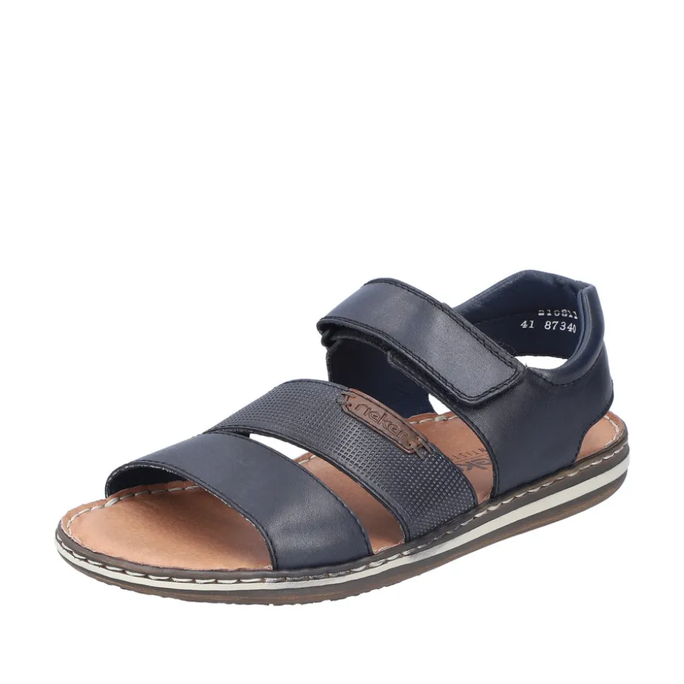 Outlet Rieker Sandal Herre Sort