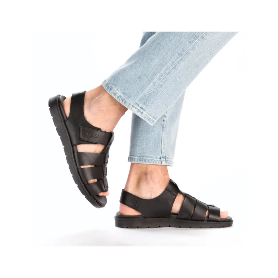 Sale Rieker Sandal Herre Sort