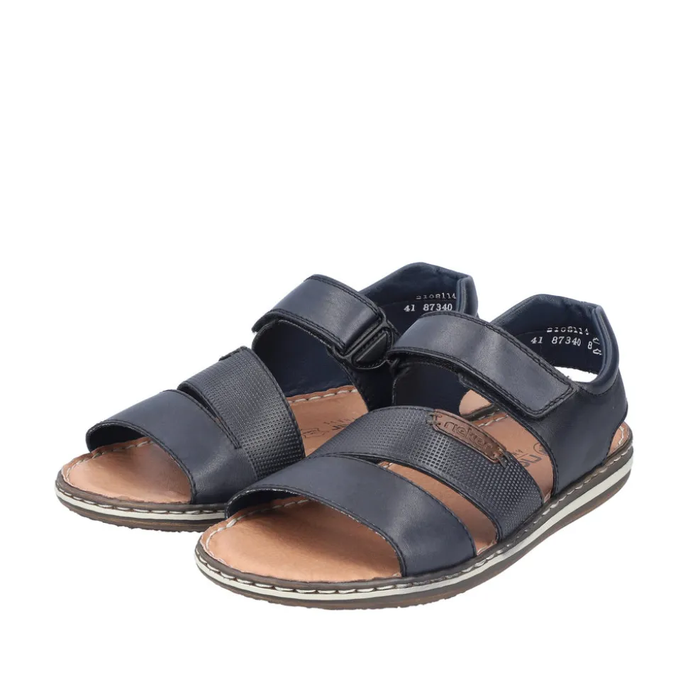 Outlet Rieker Sandal Herre Sort