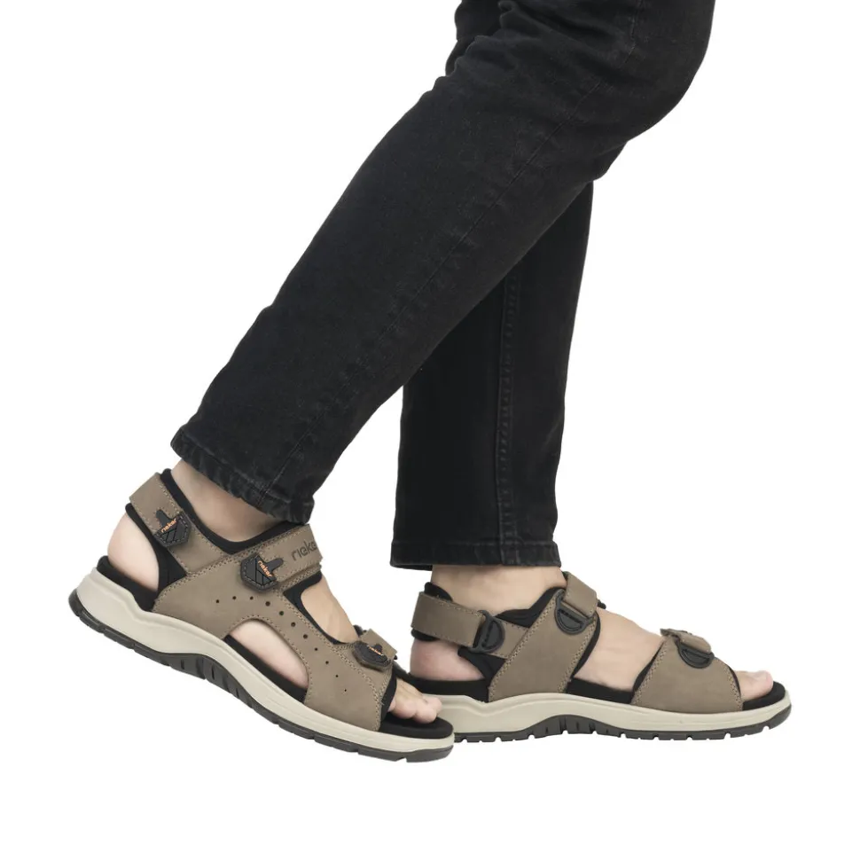 Store Rieker Sandal Herre Brun