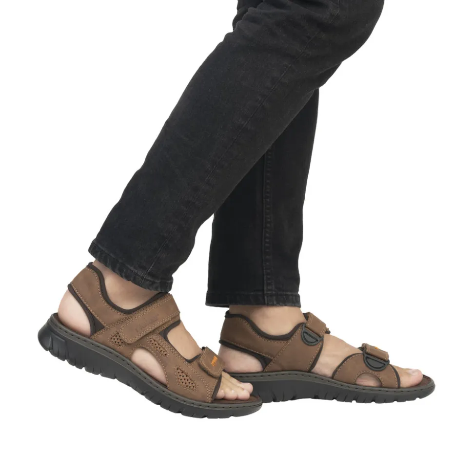 New Rieker Sandal Herre Brun