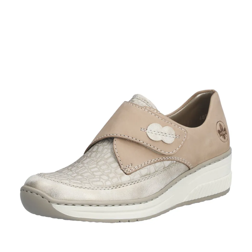 Clearance Rieker Sko Dame Beige