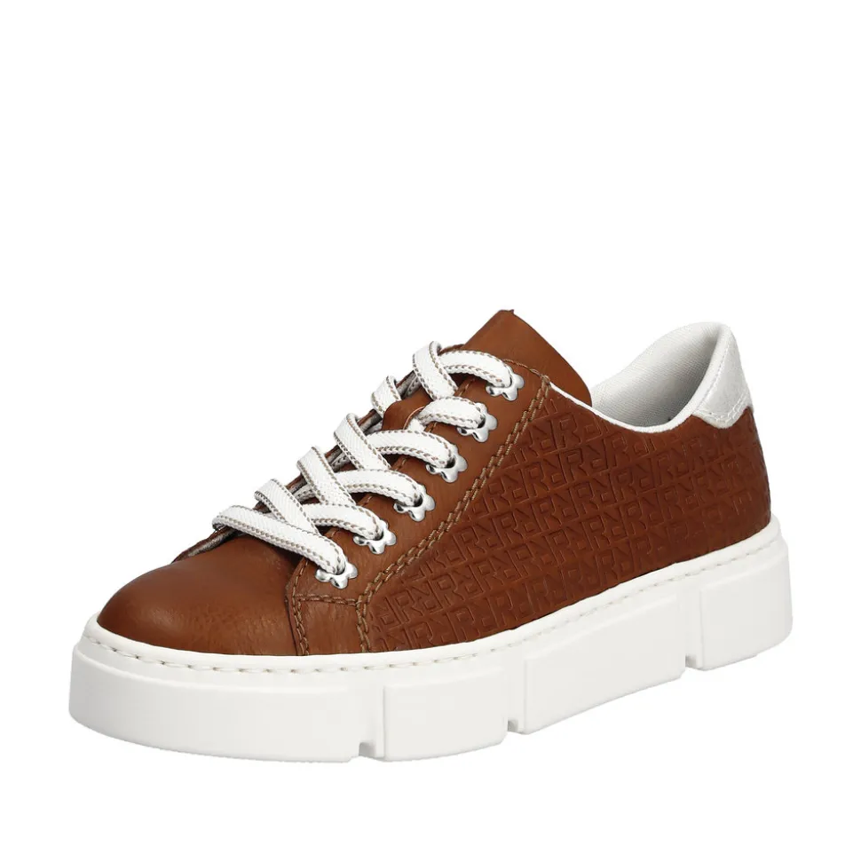 Clearance Rieker Sneakers Dame Brun