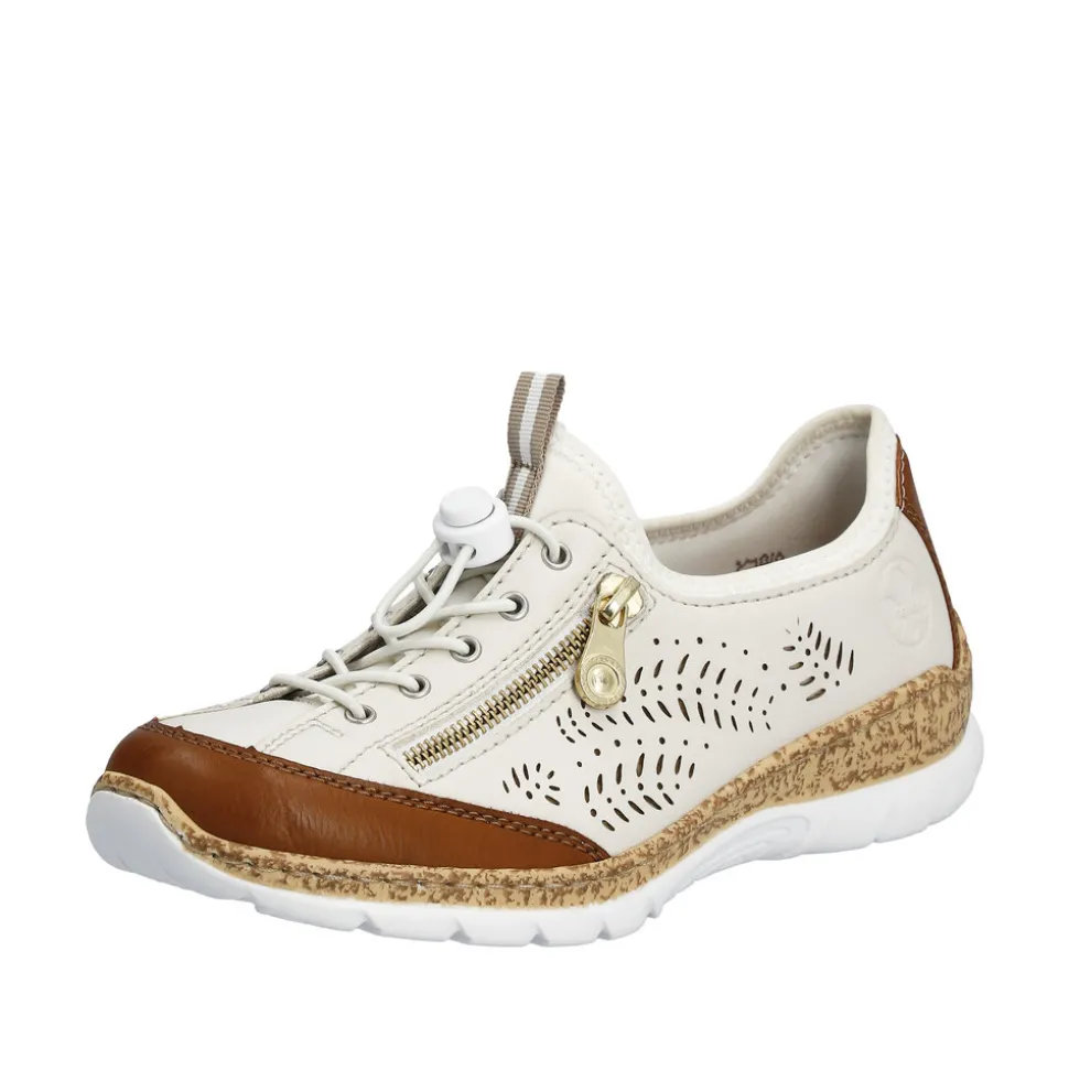 Discount Rieker Sneakers Dame Beige