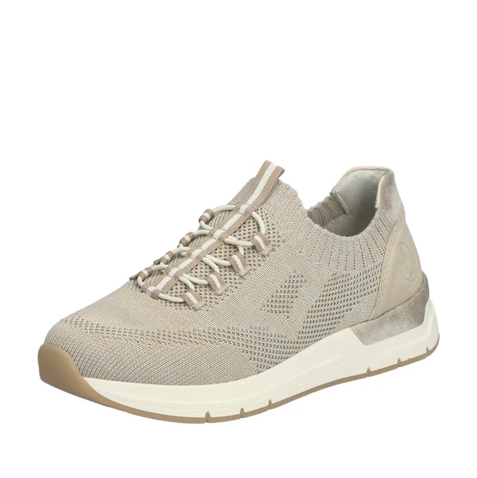 Best Sale Rieker Sneakers Dame Beige