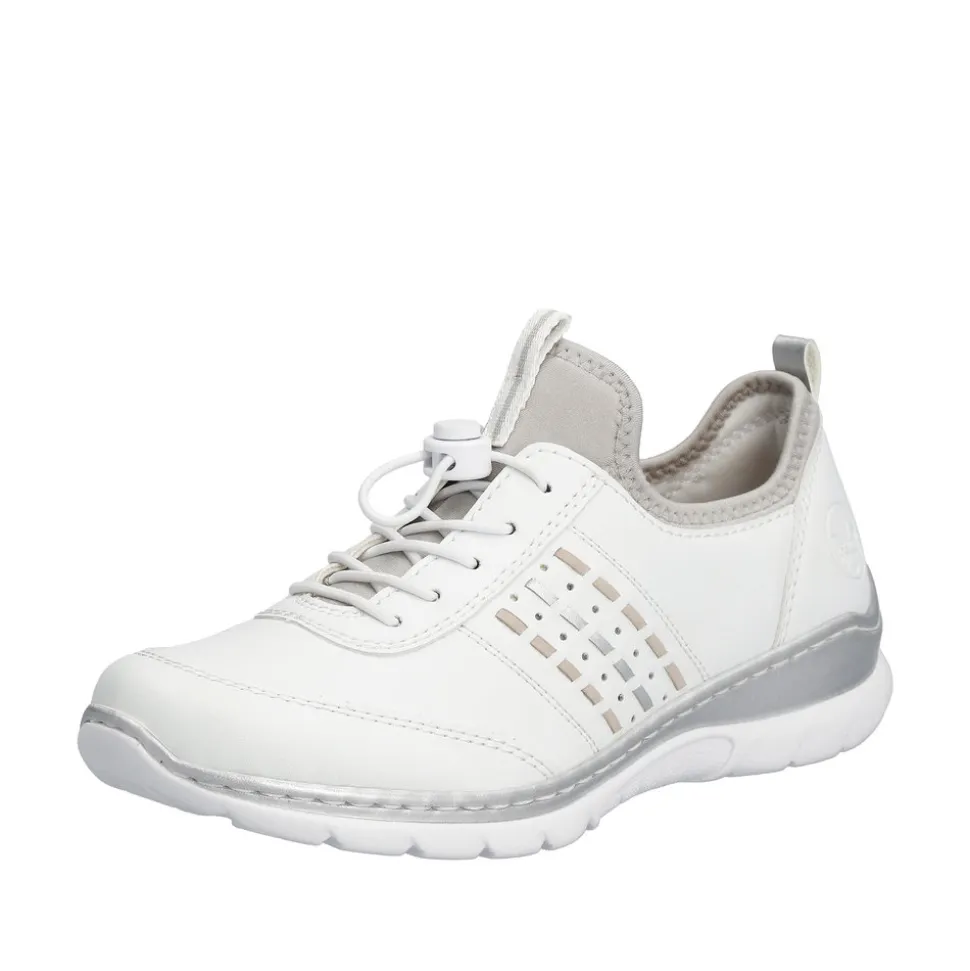 Outlet Rieker Sneakers Dame Hvid