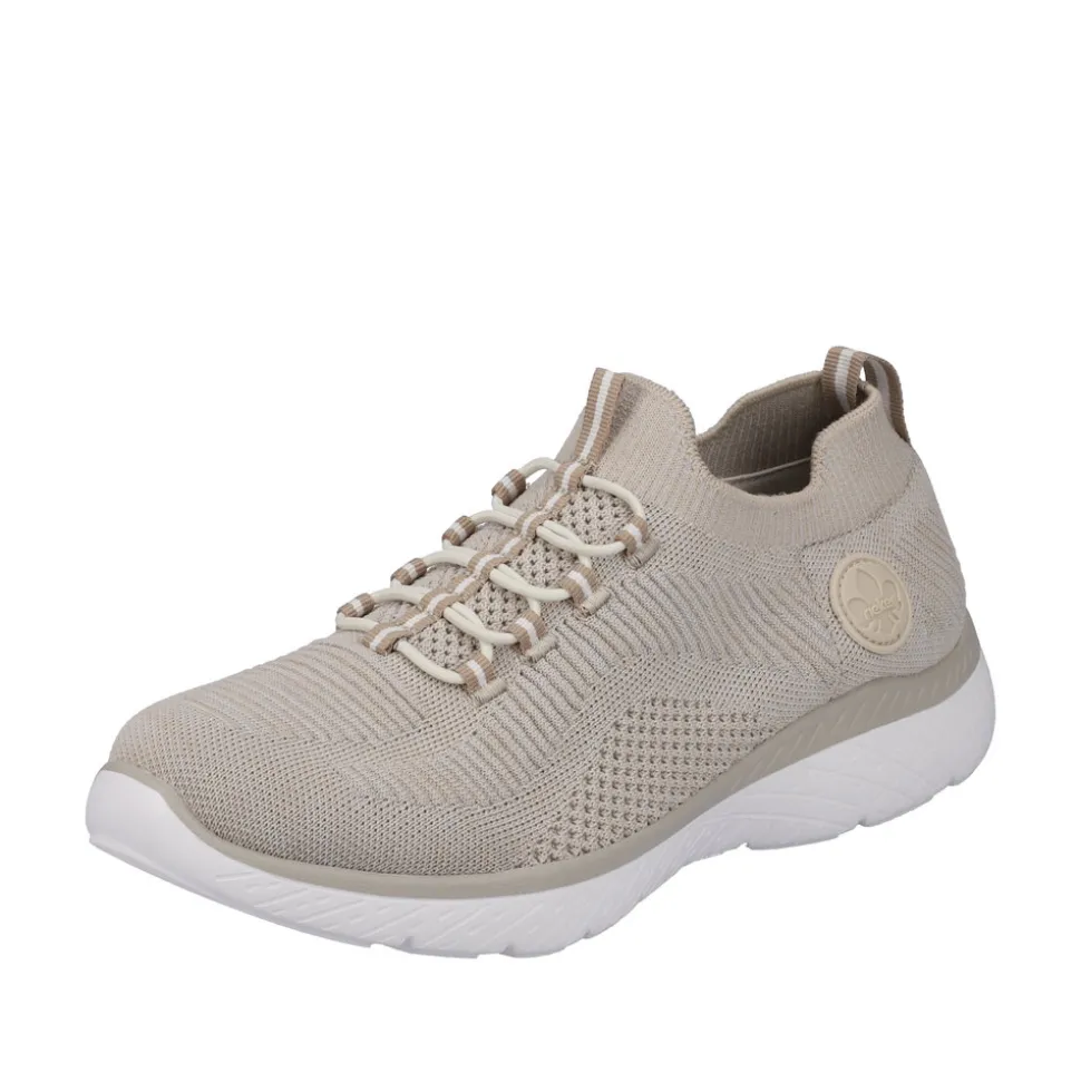 Cheap Rieker Sneakers Dame Beige