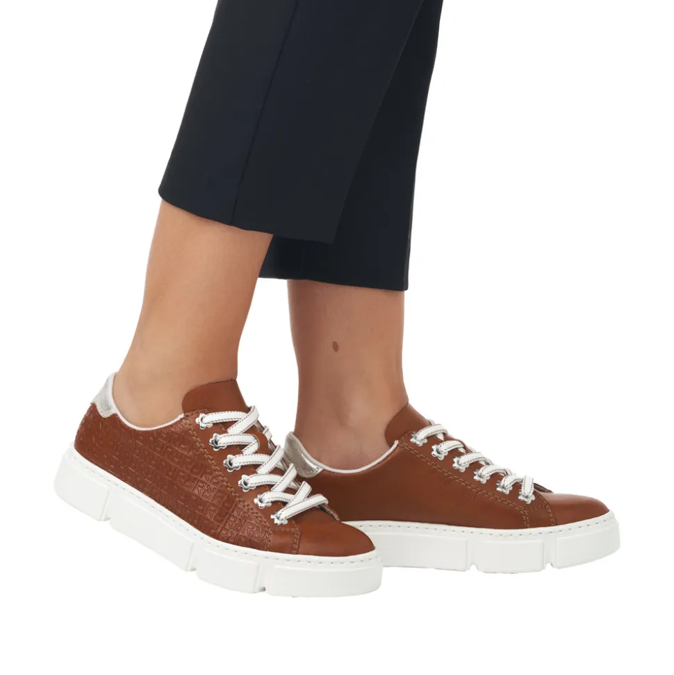 Clearance Rieker Sneakers Dame Brun