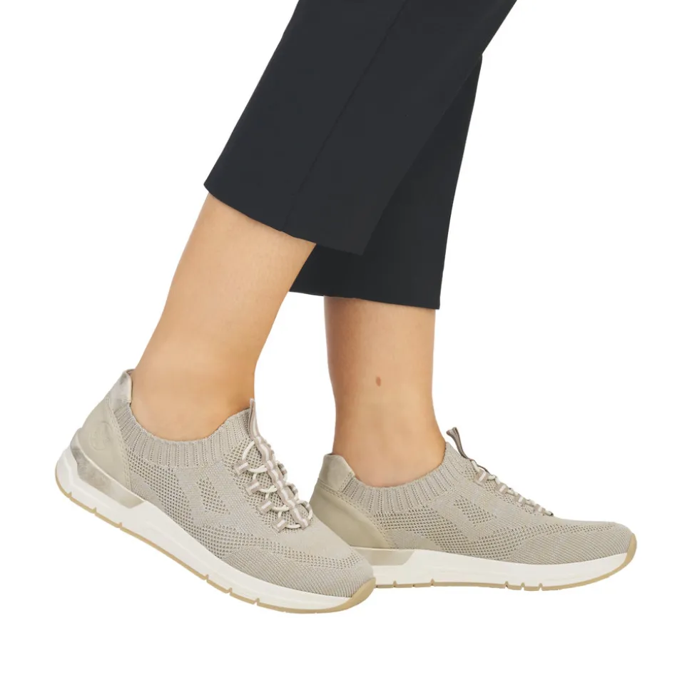 Best Sale Rieker Sneakers Dame Beige