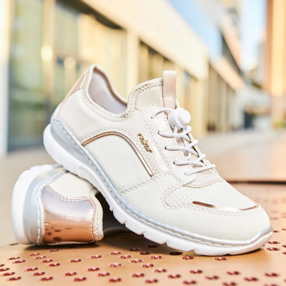 Online Rieker Sneakers Dame Beige