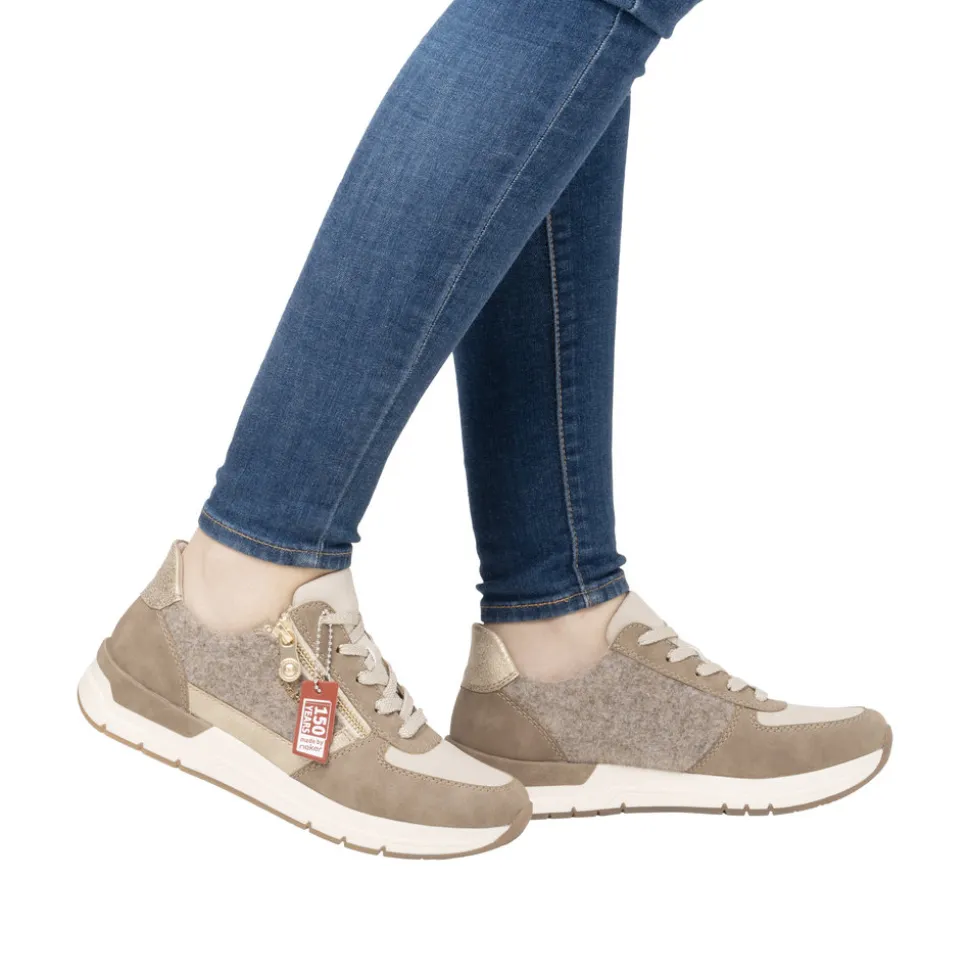 Store Rieker Sneakers Dame Beige